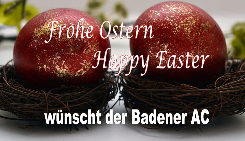 Der Badener AC wünscht frohe Ostern
