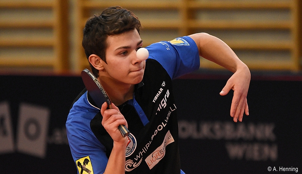 Marc Sagawe vom Badener AC Tischtennis holt 3x Bronze bei den Österreichischen U21 Meisterschaften 2024 in Kufstein