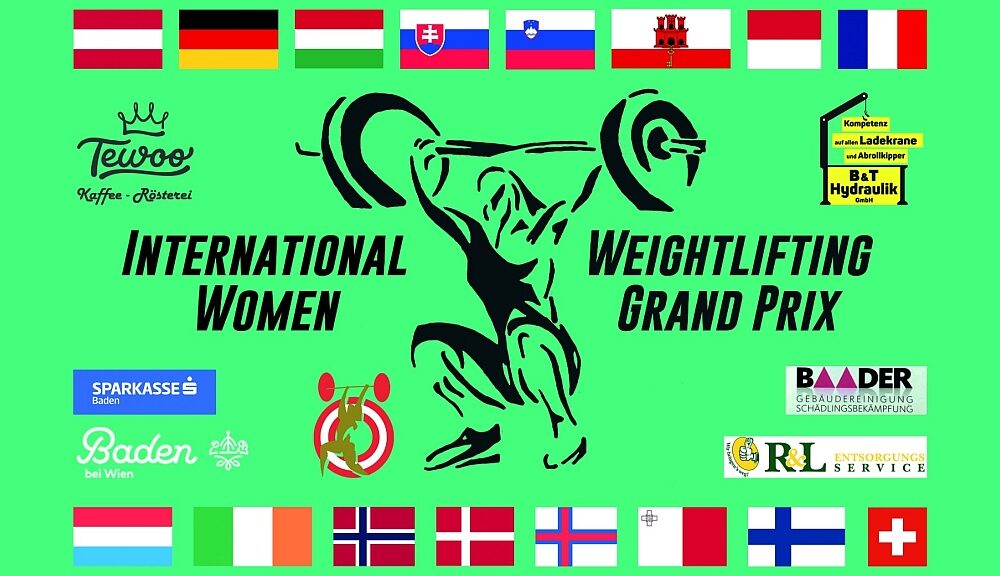 Veranstaltungsplakat Women Weighliftung Grand Prix 2024 in Baden - Badener AC Gewichtheben