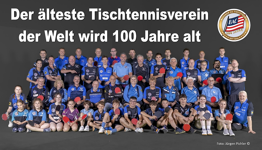 100 Jahre Badener AC Tiachtennis - 1924 bis 2024