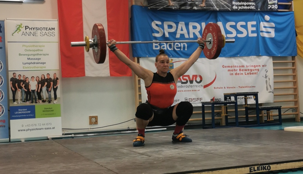 Badener AC Gewichtheben - Österreichische Meisterschaften der Masters 2025 - Gold für Stefanie Waldkircher