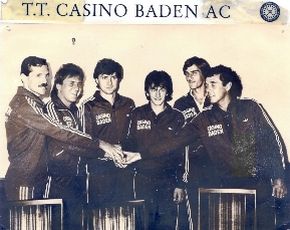 Manschaft con 1990 des BAC Tischtennis in der Staatsliga A